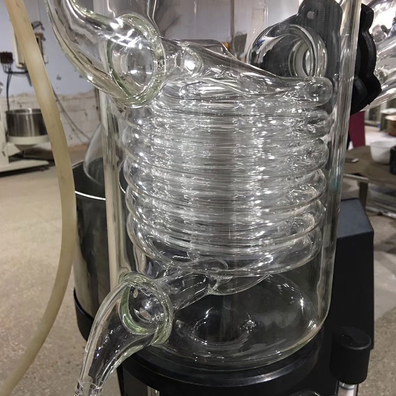 Double condenser rotary evaporation