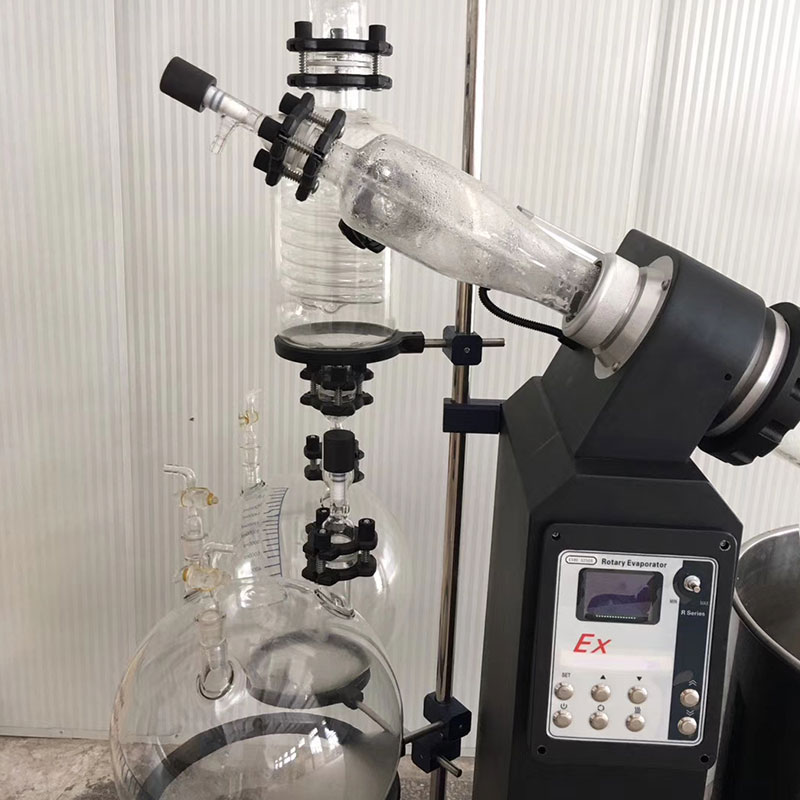 Double condenser rotary evaporation